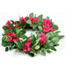 16" Bougainvillea Silk Flower Hanging Wreath -Beauty (pack of 2) - FWB442-BT