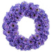 12" Cornflower Silk Flower Wreath -Lavender (Pack of 6) - FWC043-PU/LV