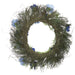 24" Cosmos Silk Flower Wreath -2 Tone Blue (Pack of 4) - FWC154-BL/TT