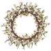 24" Cherry Blossom & Lavender Silk Flower Wreath -Pink/Lavender (Pack of 2) - FWC255-PK/LV