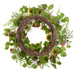 22" Silk Calendula Flower Wreath -Mixed Colors (Pack of 2) - FWC281-MX