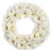 12" Daisy Silk Flower Wreath -White (Pack of 6) - FWD052-WH