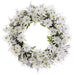 24" Daisy Silk Flower Hanging Wreath -White (pack of 4) - FWD708-WH