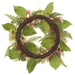 22" Hydrangea Silk Flower Hanging Wreath -Pink/Green (pack of 2) - FWH025-PK/GR