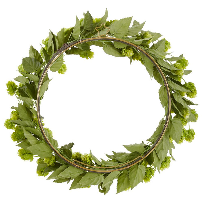 22" Hops Artificial Wreath -Green (Pack of 4) - FWH114-GR