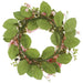 24" Hydrangea, Snowball & Blossom Silk Flower Wreath -Pink/Green (Pack of 2) - FWH822-PK/GR