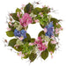 24" Hydrangea, Blossom & Queen Anne's Lace Silk Flower Wreath -Mixed Colors (Pack of 2) - FWH837-MX