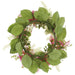 24" Hydrangea, Rose Myrtle & Mint Leaf Silk Flower Wreath -2 Tone Pink (Pack of 2) - FWH842-PK/TT
