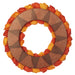 17" Artificial Chinese Lantern Wreath -2 Tone Orange (Pack of 4) - FWL002-OR/TT