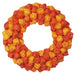 17" Artificial Chinese Lantern Wreath -2 Tone Orange (Pack of 4) - FWL002-OR/TT
