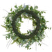 26" Lavender & Eucalyptus Leaf Artificial Flower Wreath -Lavender/Green (Pack of 2) - FWL014-LV/GR