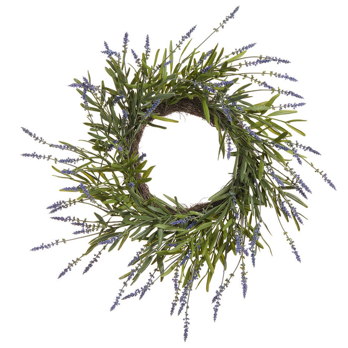 20" Lavender Artificial Flower Wreath -Lavender (Pack of 2) - FWL119-LV