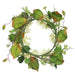 24" Hydrangea & Blossom Silk Flower Wreath -Cream/Green (Pack of 2) - FWM136-CR/GR
