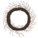 22" Pussy Willow Blossom Artificial Flower Wreath -Cream (Pack of 2) - FWP001-CR