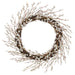 22" Pussy Willow Blossom Artificial Flower Wreath -Cream (Pack of 2) - FWP001-CR
