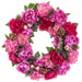 26" Peony & Sedum Silk Flower Wreath -Beauty/Boysenberry (Pack of 2) - FWP039-BT/BB