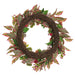 24" Ranunculus, Angelica & Pod Silk Flower Wreath -Beauty/Green (Pack of 2) - FWR544-BT/GR