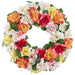 24" Rose Silk Flower Wreath -Mixed Colors (Pack of 2) - FWR737-MX