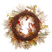 24" Silk Sunflower, Pod & Maple Leaf Wreath -Fall (Pack of 2) - FWS008-FA
