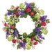 26" Snowball, Lilac & Tulip Silk Flower Wreath -Mixed Colors (Pack of 2) - FWS033-MX