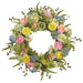 28" Snowball & Camellia Silk Flower Wreath -Mixed Colors (Pack of 2) - FWS045-MX