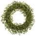 25" PE Sedum Artificial Wreath -Green - FWS459-GR