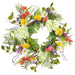 24" Hydrangea, Daisy & Fern Silk Flower Wreath -Mixed Colors (Pack of 2) - FWX090-MX