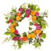 20" Calendula & Blossom Silk Flower Hanging Wreath -Mixed Colors (pack of 2) - FWX801-MX