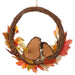 17.25" Hedgehog, Maple Leaf & Berry Silk Wreath -Fall (Pack of 4) - FWX847-FA