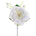 7" Rose w/Rhinestone & Lily Of The Valley Silk Flower Corsage -White (pack of 12) - FZB105-WH
