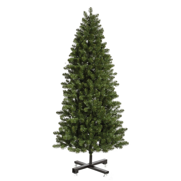 6'6"Hx41"W Slim Grand Teton Pine Artificial Christmas Tree, Unlit -Green - G125065