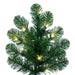 7'6"Hx45"W Slim Grand Teton Pine Artificial Christmas Tree, LED Pre-Lit -Green - G125076LED