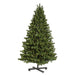 7'6"Hx56"W Medium Grand Teton Pine Artificial Christmas Tree, LED Pre-Lit -Green - G125176LED