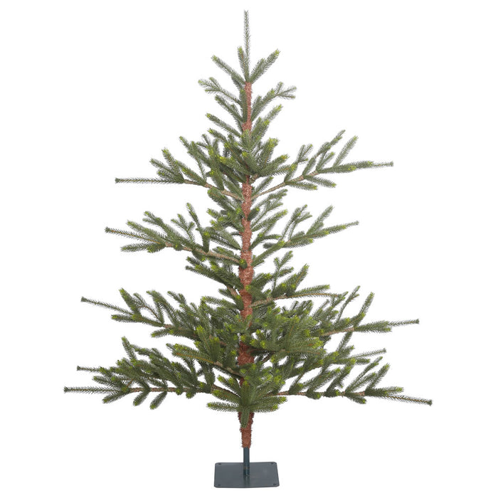 5'Hx54"W PE Bed Rock Pine Artificial Christmas Tree, Unlit -Green/Brown - G152250