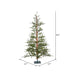 7'Hx57"W PE Bed Rock Pine Artificial Christmas Tree, Unlit -Green/Brown - G152270