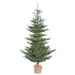5'Hx40"W PE Alberta Spruce Artificial Christmas Tree w/Burlap Base, Unlit -Green - G160250