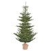 5'Hx40"W PE Alberta Spruce Artificial Christmas Tree w/Burlap Base, LED Pre-Lit -Green - G160251LED