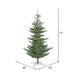 7'6"Hx56"W PE Alberta Spruce Artificial Christmas Tree, Unlit -Green - G160275