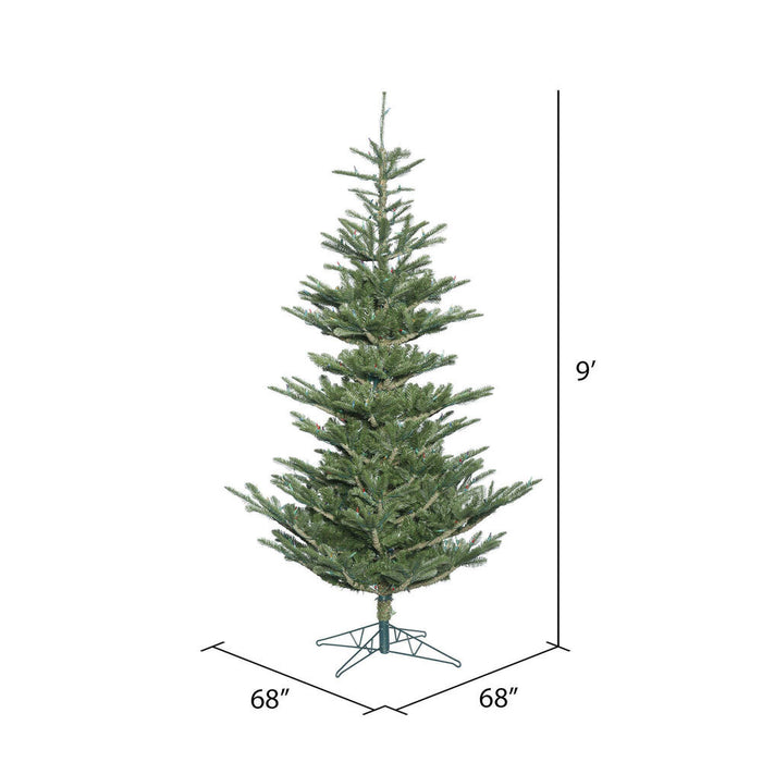 9'Hx68"W PE Alberta Spruce Artificial Christmas Tree, Unlit -Green - G160280