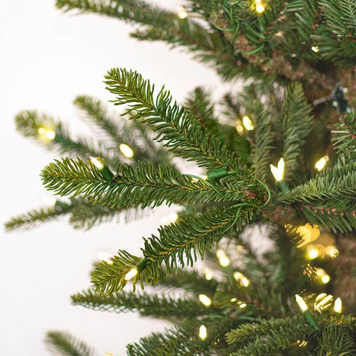 6'Hx48"W PE Alberta Spruce Artificial Christmas Tree, LED Pre-Lit -Green - G160261LED