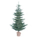5'Hx40"W PE Alberta Blue Spruce Artificial Christmas Tree w/Burlap Base, Unlit -Green - G160450
