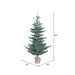 5'Hx40"W PE Alberta Blue Spruce Artificial Christmas Tree w/Burlap Base, Unlit -Green - G160450