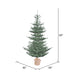 5'Hx40"W PE Alberta Blue Spruce Artificial Christmas Tree w/Burlap Base, LED Pre-Lit -Green - G160451LED