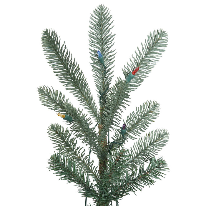 6'Hx48"W PE Alberta Blue Spruce Artificial Christmas Tree, Unlit -Green - G160460
