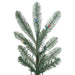 6'Hx48"W PE Alberta Blue Spruce Artificial Christmas Tree, Unlit -Green - G160460
