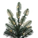 4'Hx32"W PE Alberta Blue Spruce Artificial Christmas Tree w/Burlap Base, Micro LED Pre-Lit (Multi-Mode) -Green - G160443LEDCC