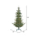 9'Hx68"W PE Alberta Blue Spruce Artificial Christmas Tree, LED Pre-Lit -Green - G160481LED