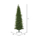 7'6"Hx38"W PE Slim Eagle Fraser Artificial Christmas Tree, Unlit -Green - G170175