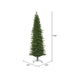 9'Hx40"W PE Slim Eagle Fraser Artificial Christmas Tree, Unlit -Green - G170180