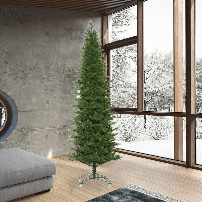14'Hx56"W PE Slim Eagle Fraser Artificial Christmas Tree, Unlit -Green - G170195